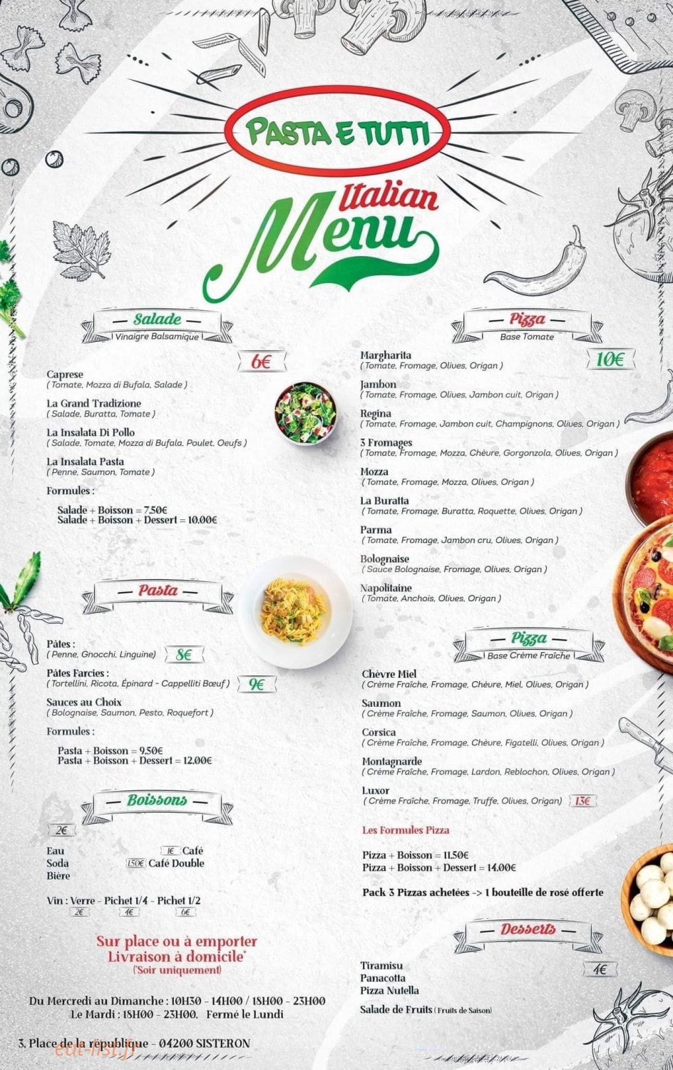 Pasta E Tutti — carte page 1