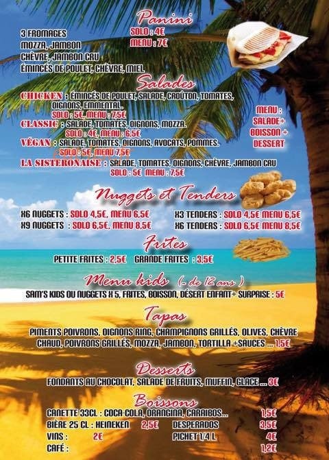Sam’S summer-food — carte page 3