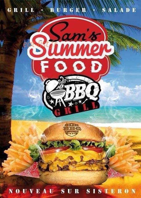 Sam’S summer-food — carte page 1