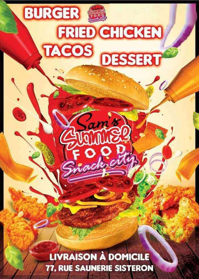 SAM’S summer-food — carte page 1