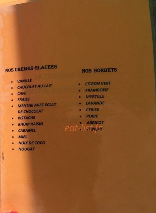 Café Oriental — carte page 2