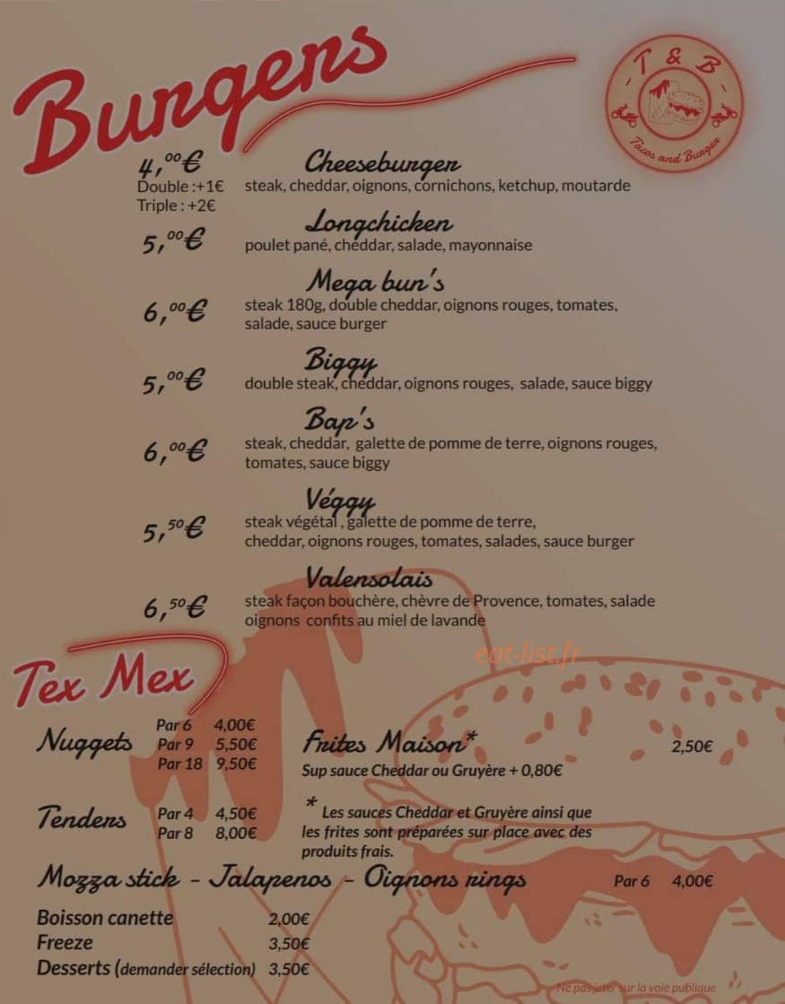 T&b — carte page 1