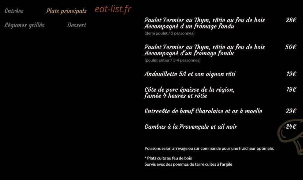 Le Grill d'Henry — carte page 2
