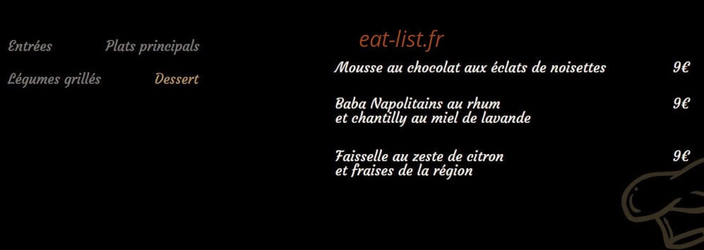Le Grill d'Henry — carte page 4