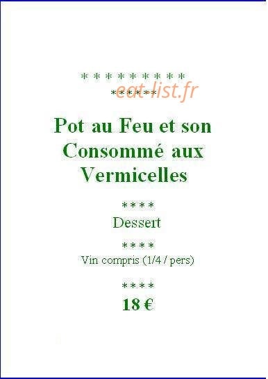 Le Pré Verger — carte page 6