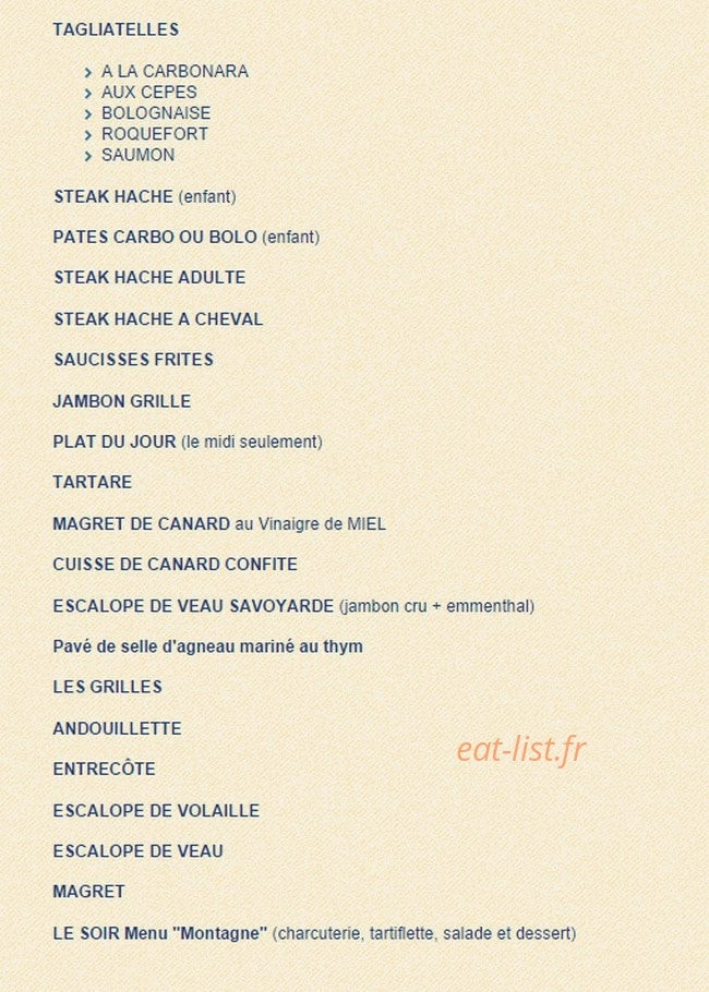 Chez Franz — carte page 4