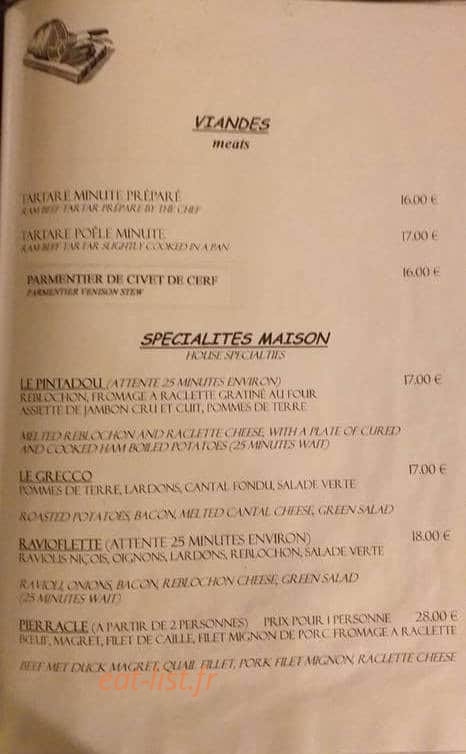 Le Bercail — carte page 1