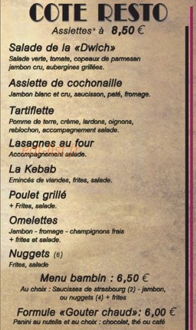 La sandwicherie — carte page 7
