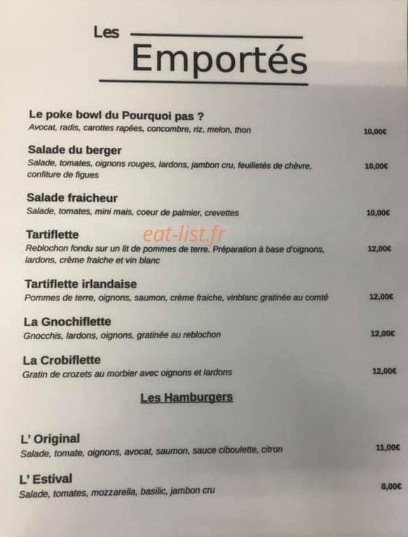 Le Pourquoi Pas? — carte page 1