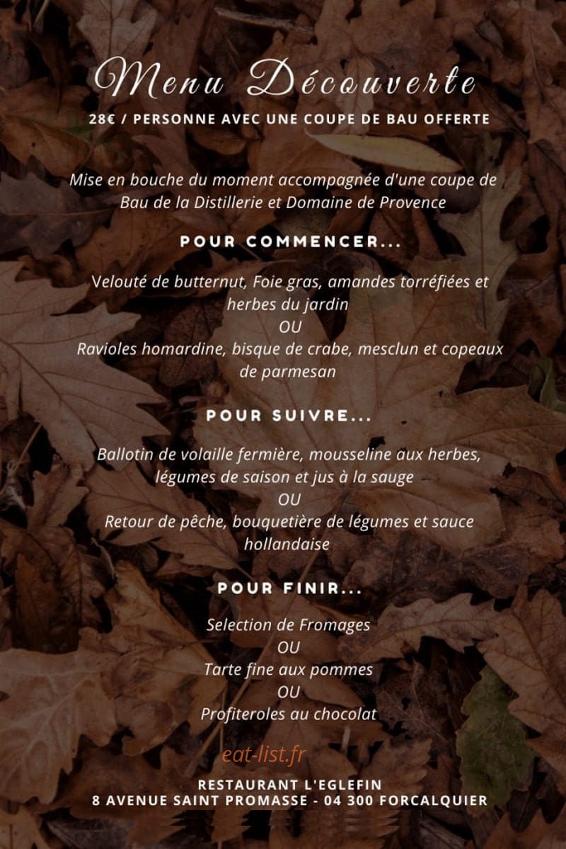 L'Eglefin — carte page 1