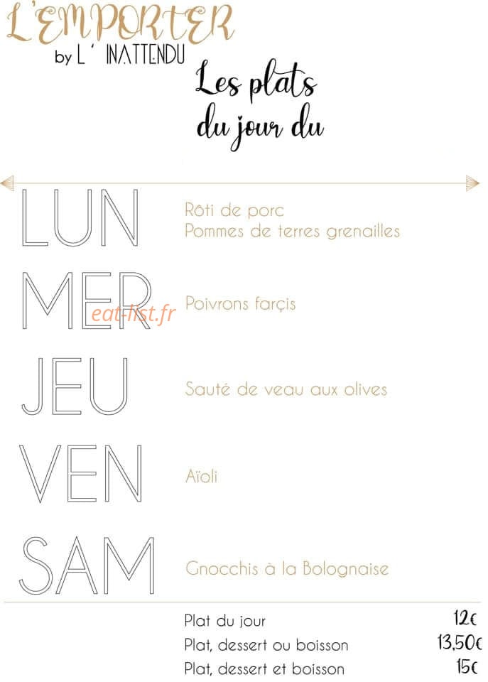 L’inattendu — carte page 2