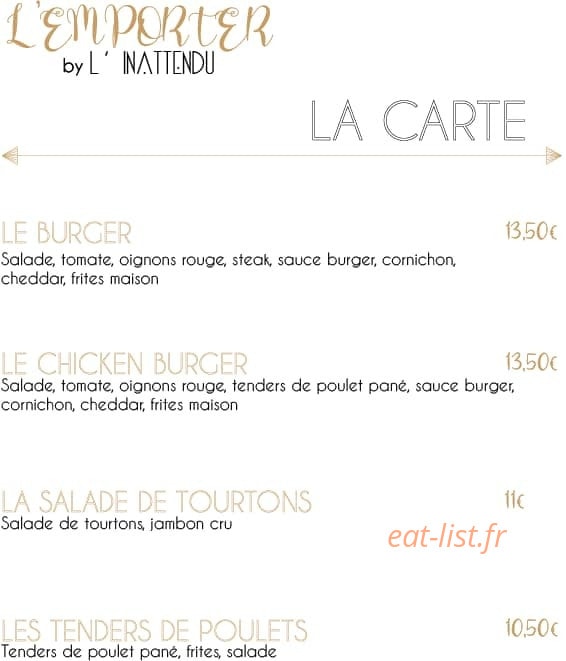 L’inattendu — carte page 3