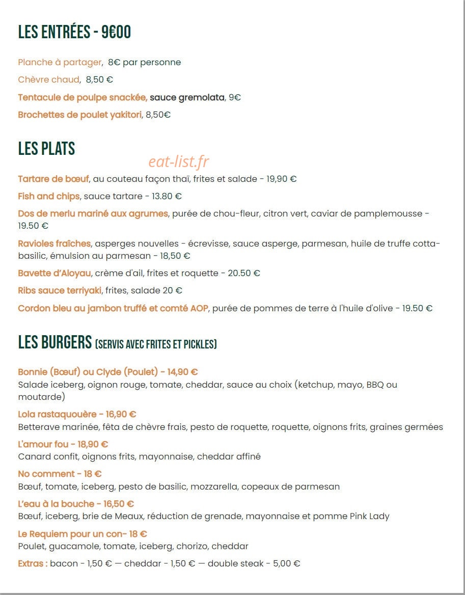 Le beerstrot — carte page 1
