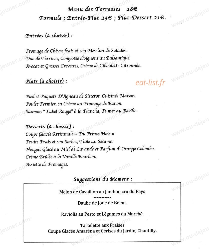 Les Terrasses de la Bastide — carte page 3