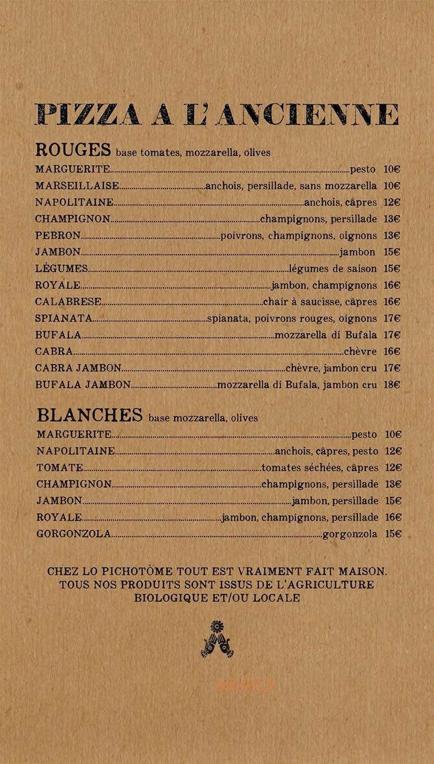 Lo Pichotòme — carte page 2