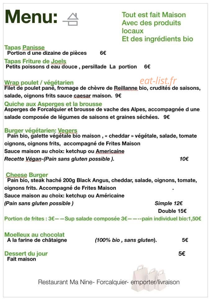 Ma Nine — carte page 1