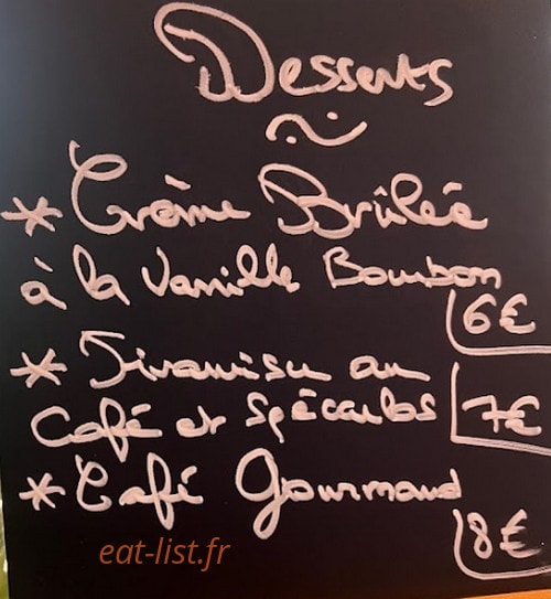O Saveurs de Forcal — carte page 1