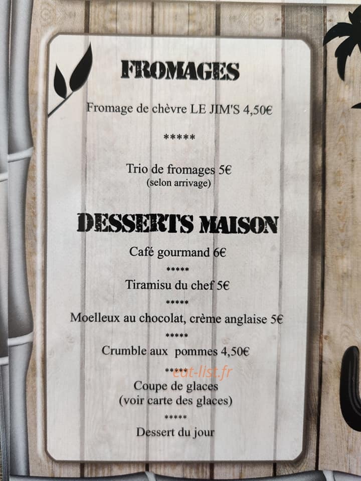 Le Jim's — carte page 4