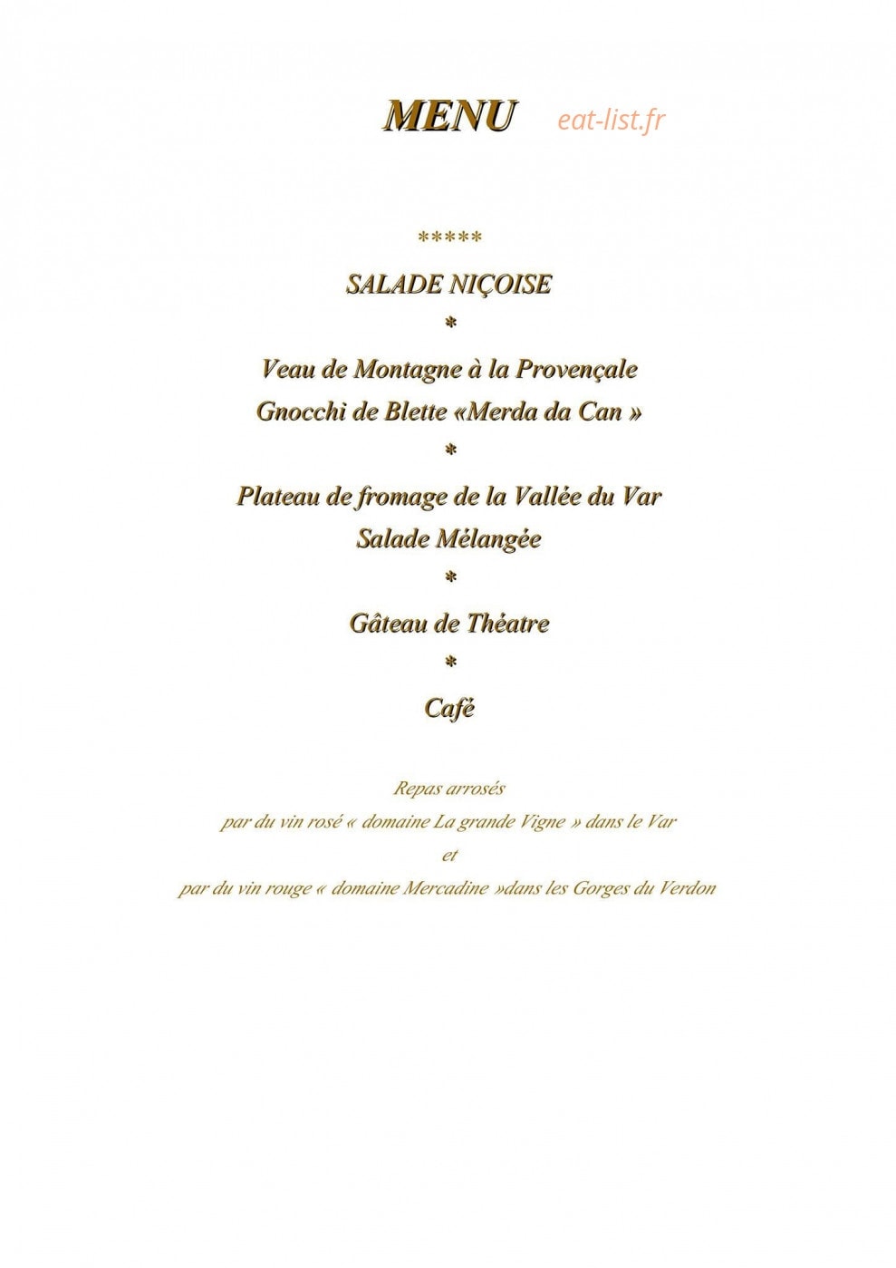 Les Vergers D 'Entrevaux — carte page 3