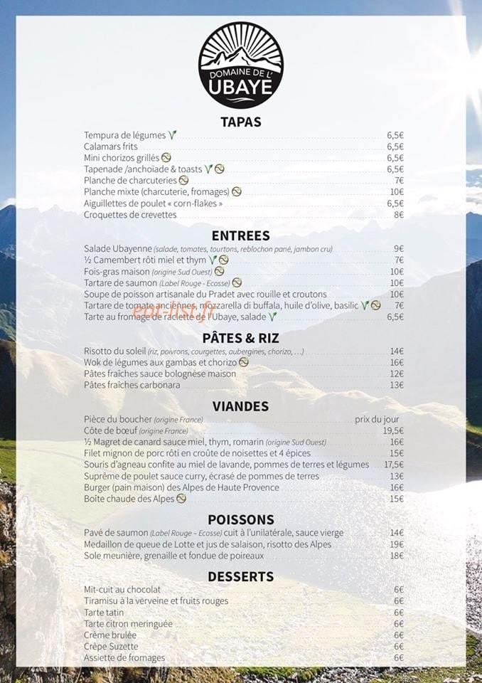 Domaine de l'ubaye — carte page 1