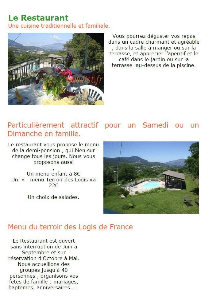 Hotel Rolland — carte page 1