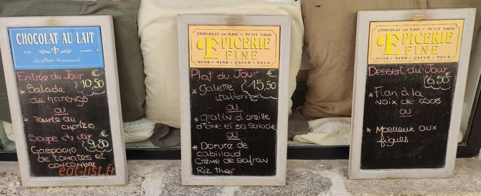 La Cantine — carte page 1