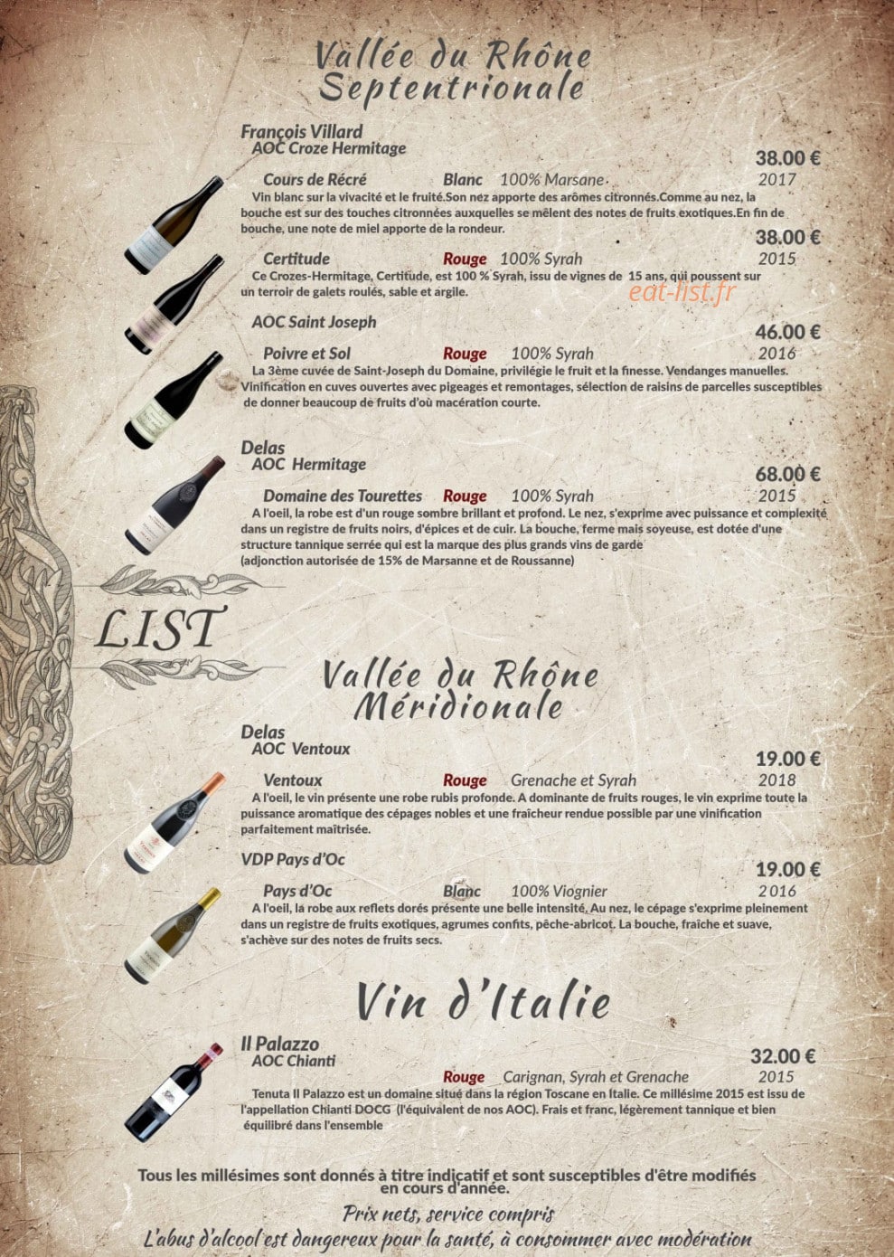 La Cascade — carte page 2