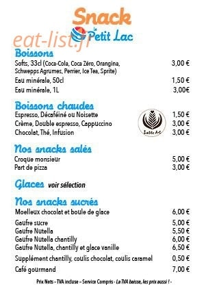 Le Petit Lac — carte page 3