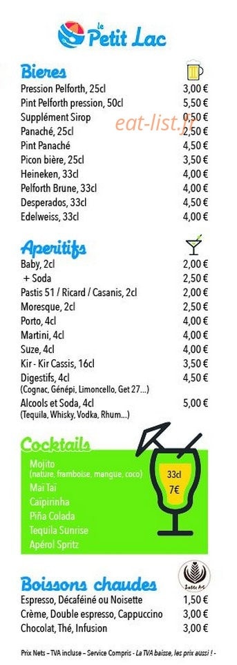 Le Petit Lac — carte page 5
