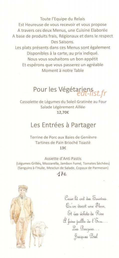 Le Relais — carte page 3