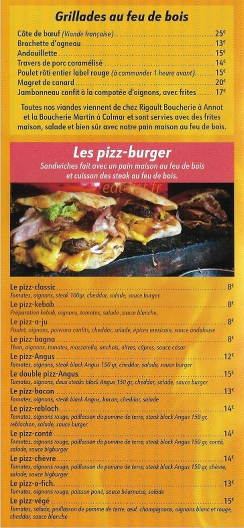 Le Grill Belvezien — carte page 5