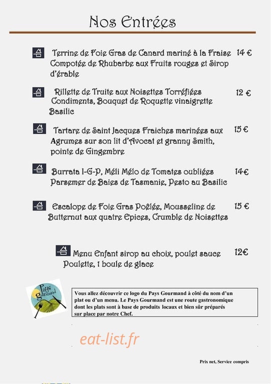 Le Lacustre — carte page 1