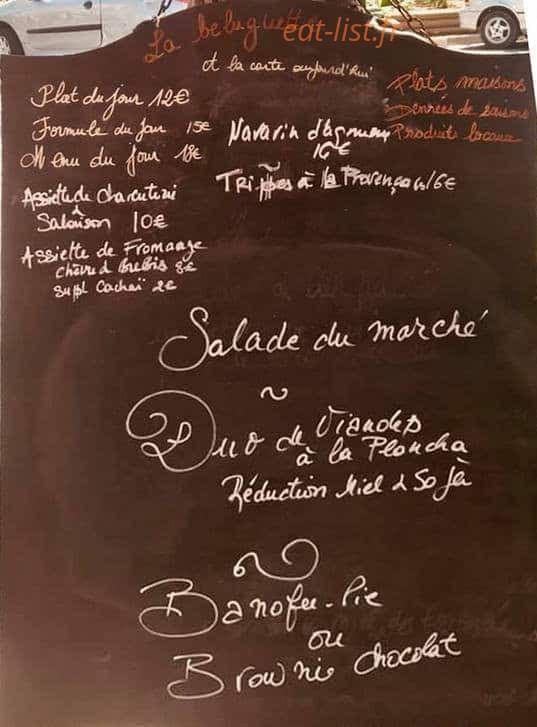 La Beluguette — carte page 1
