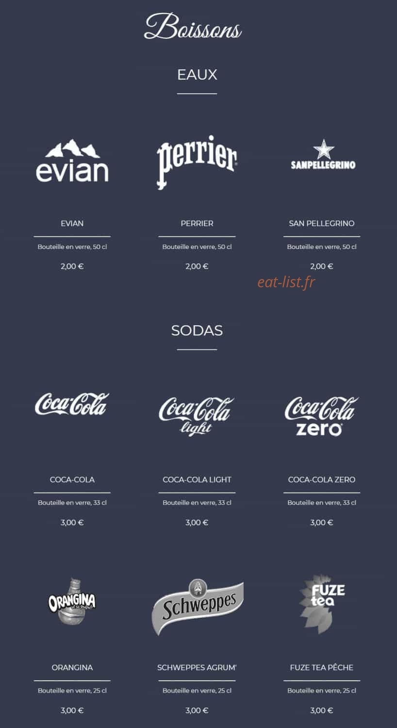 Les bons petits plats — carte page 2