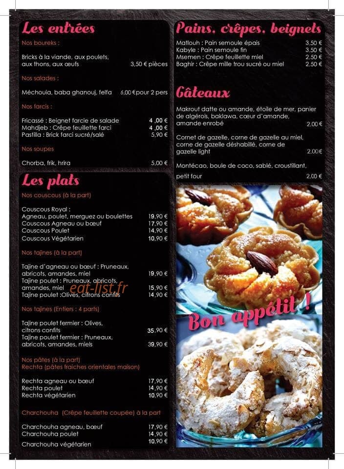 Les délices de Hawwa — carte page 2