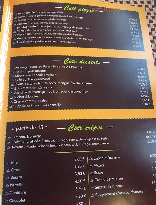 Le Coq Noir — carte page 2