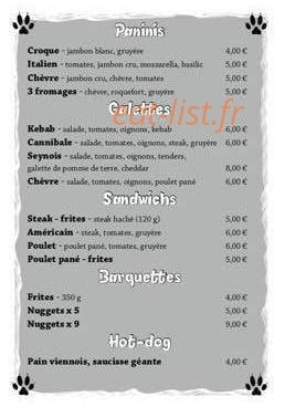Le Croq’Loup — carte page 2