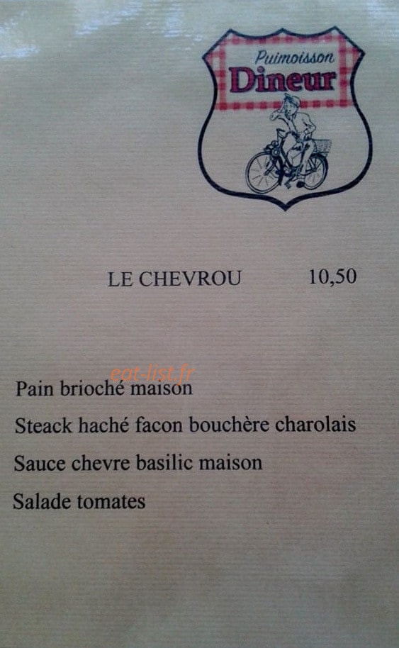 Le Dineur — carte page 3