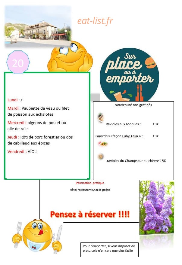 Chez le Poète — carte page 1