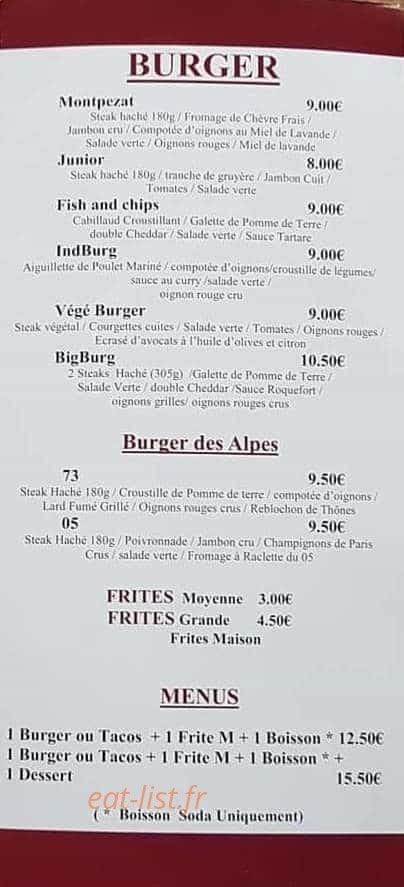 La Guinguette Planes — carte page 2