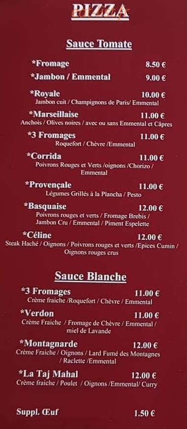 La Guinguette Planes — carte page 1
