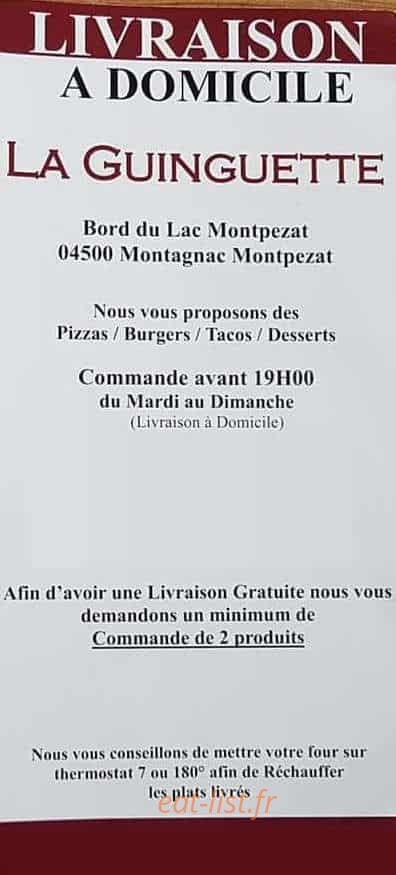 La Guinguette Planes — carte page 4