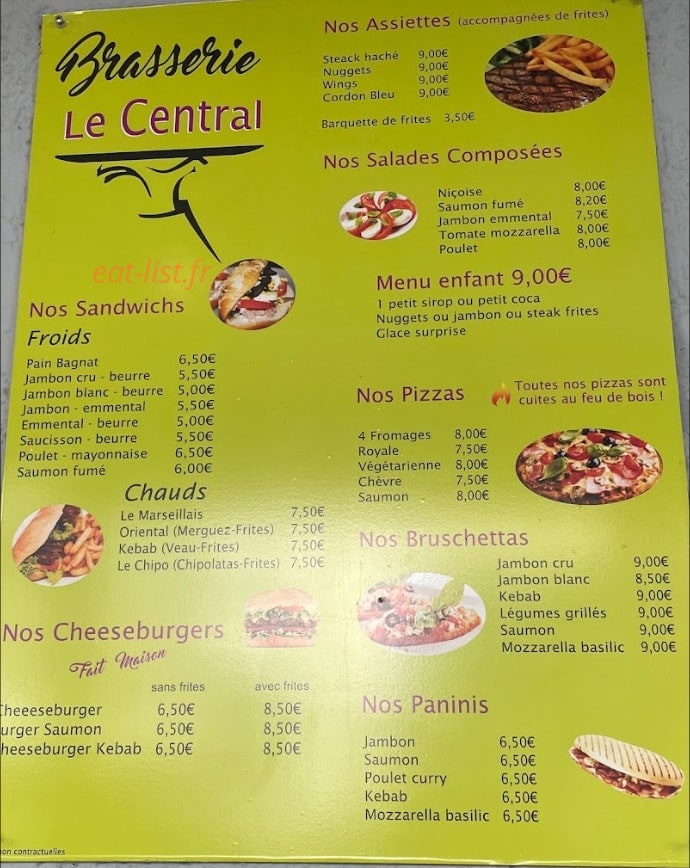 Le Central — carte page 1