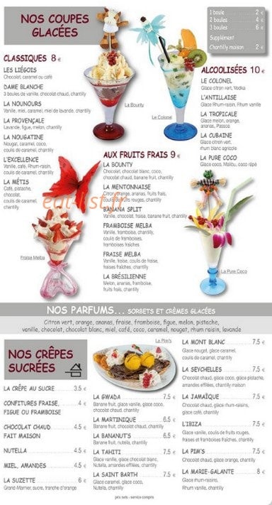 Le Comptoir — carte page 6
