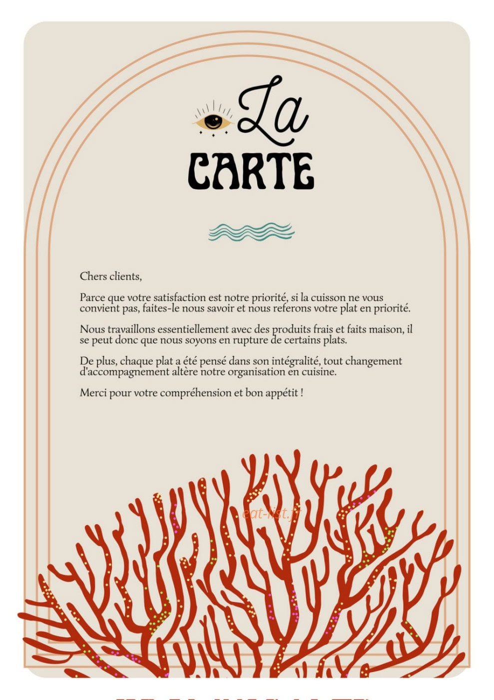 Le Rhumarin — carte page 1
