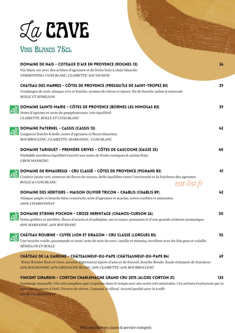 Le Rhumarin — carte page 5
