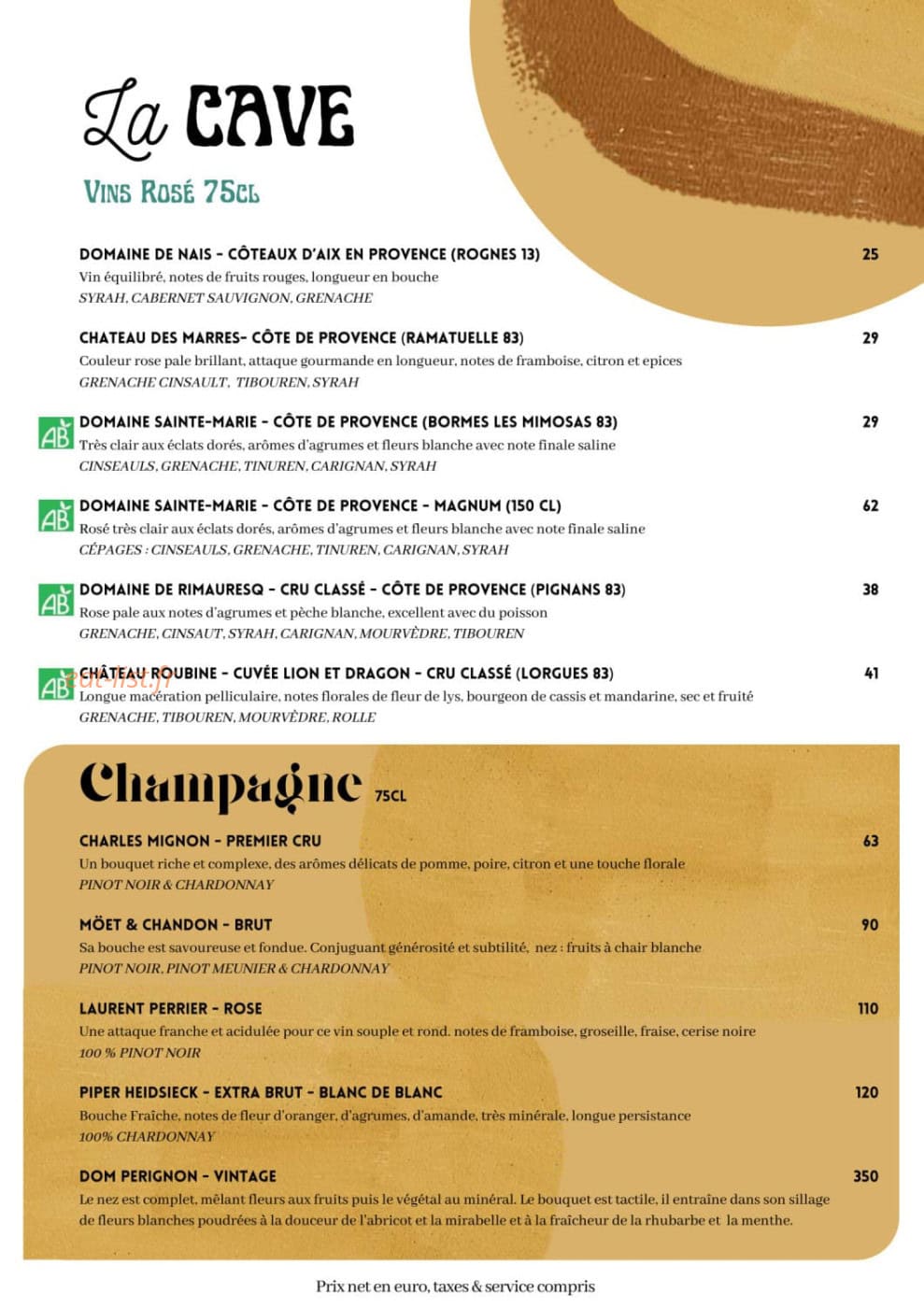 Le Rhumarin — carte page 7