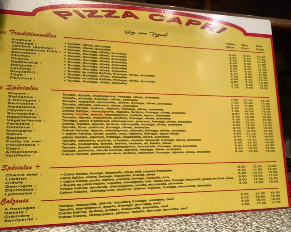 Capri — carte page 1