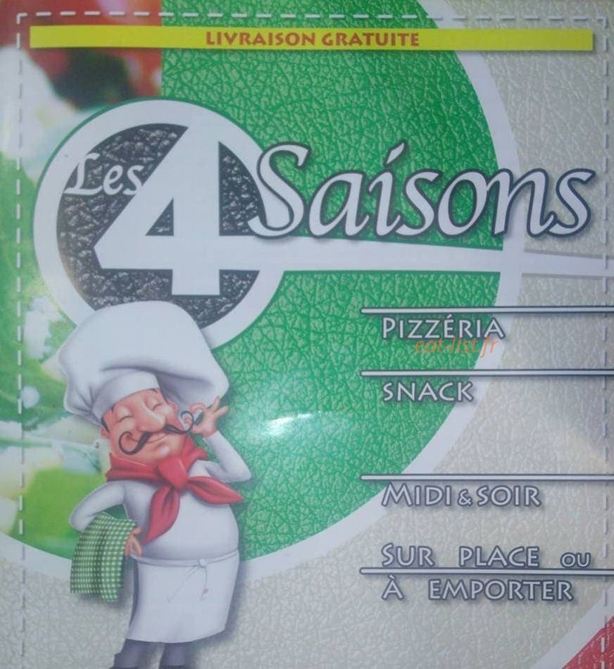 Les 4 Saisons — carte page 1