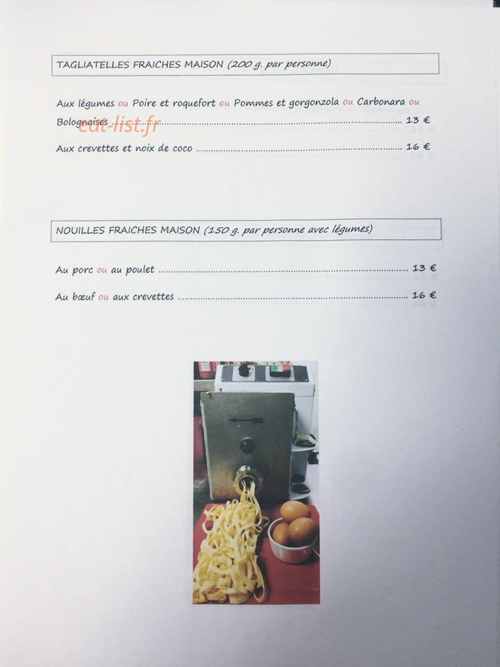 Restaurant au 9 — carte page 3